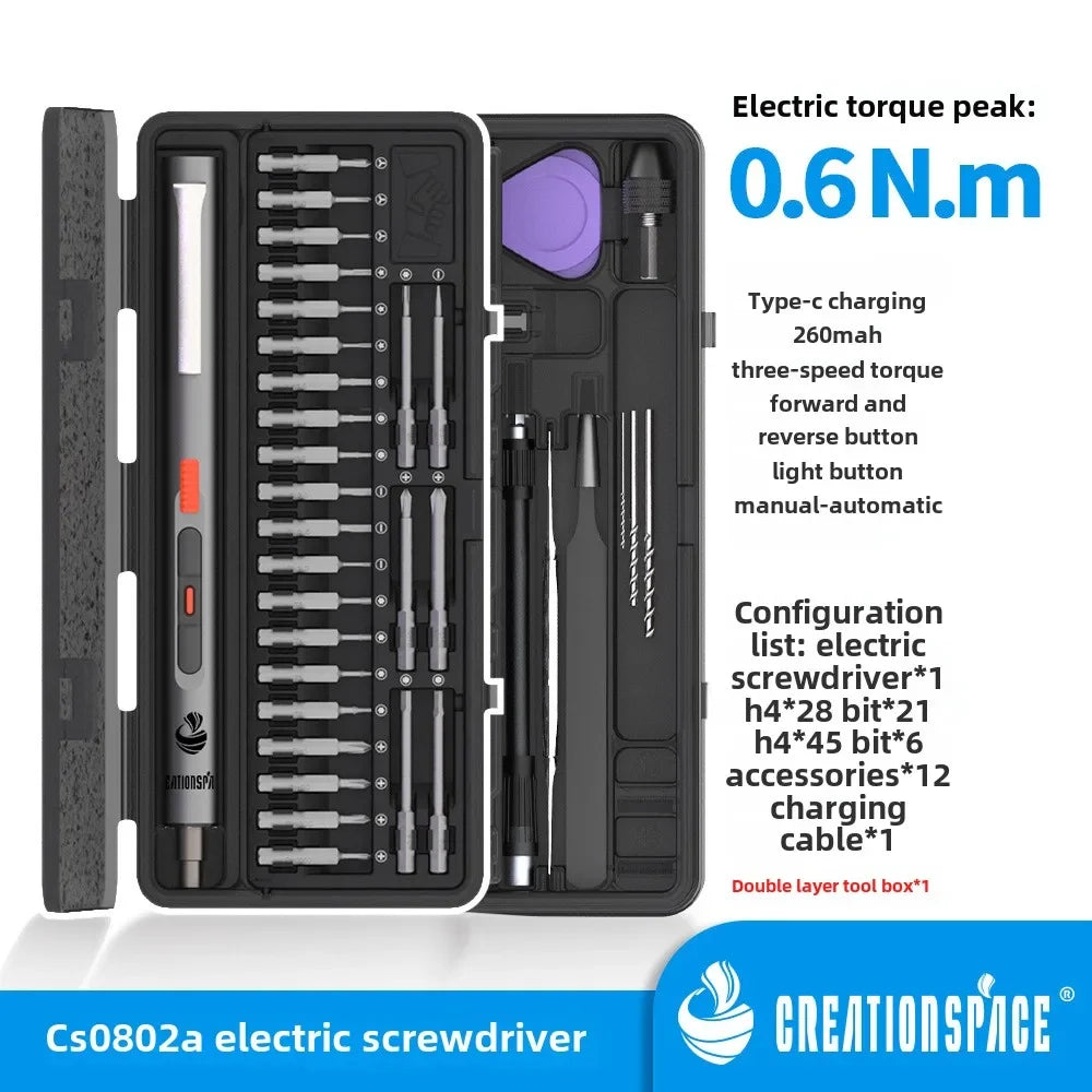 Mini Electric Screwdriver Set with Cordless Convenience - Smarsty