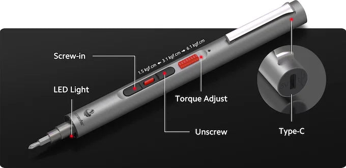 Mini Electric Screwdriver Set with Cordless Convenience - Smarsty