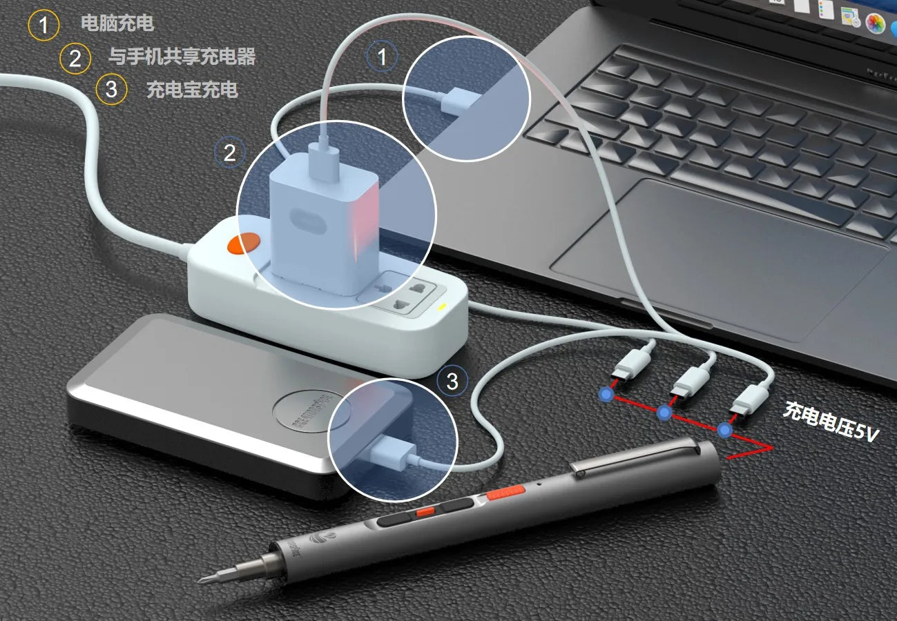 Mini Electric Screwdriver Set with Cordless Convenience - Smarsty