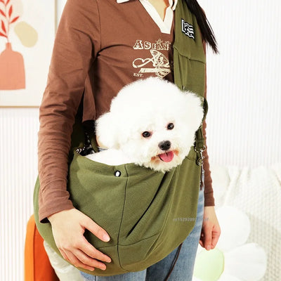 Comfortable Crossbody Sling Carrier Bag for Small Pets - Smarsty