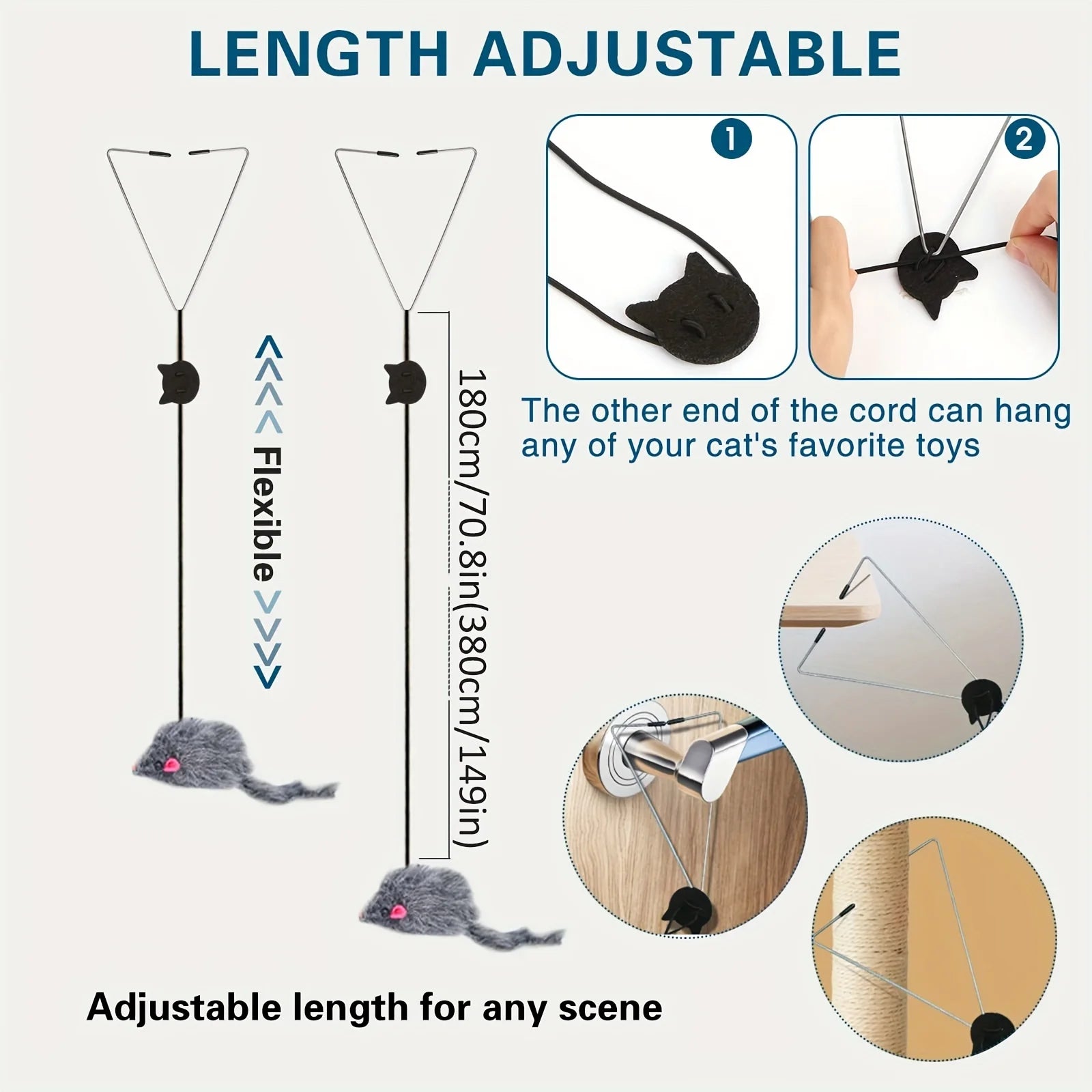 Door Hanging Cat Toy for Stress Relief and Fun - Smarsty