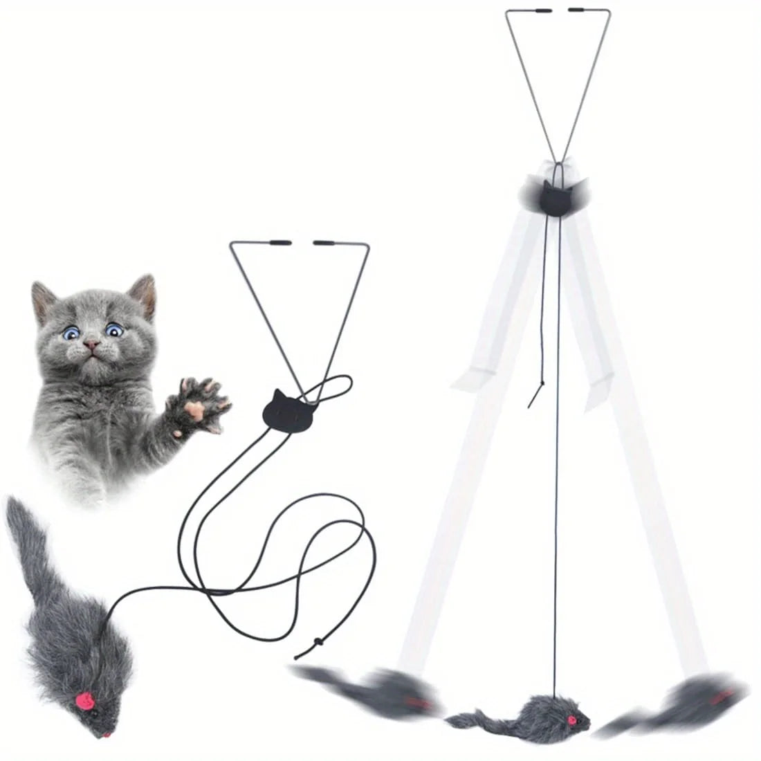 Door Hanging Cat Toy for Stress Relief and Fun - Smarsty