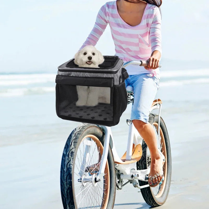 Expandable Soft Sided Pet Carrier Backpack for Biking - Smarsty