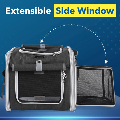 Expandable Soft Sided Pet Carrier Backpack for Biking - Smarsty