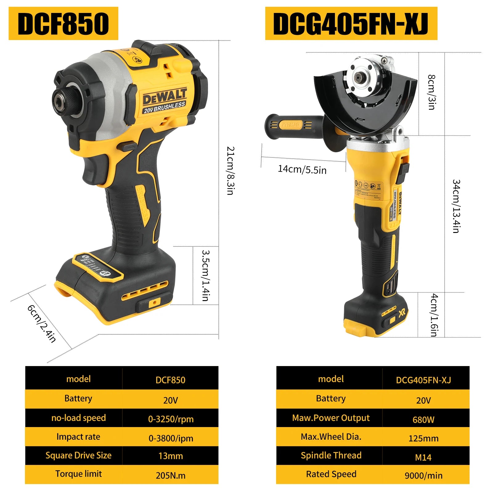 Dewalt Brushless Tool Set with Electric Screwdriver and Grinder - Smarsty