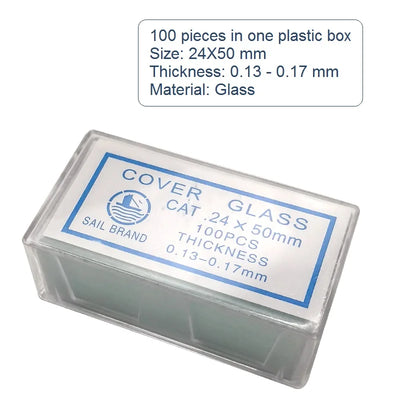 100PCS Microscope Glass Slides for Biological Use - Smarsty