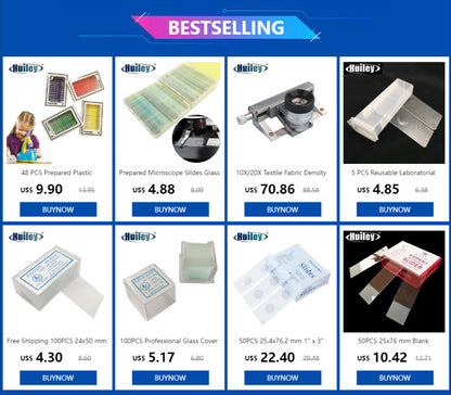 100PCS Microscope Glass Slides for Clear Viewing - Smarsty