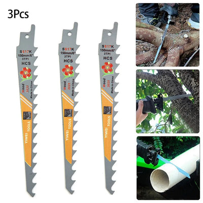 150mm Reciprocating Saw Blades for Wood Cutting - Smarsty