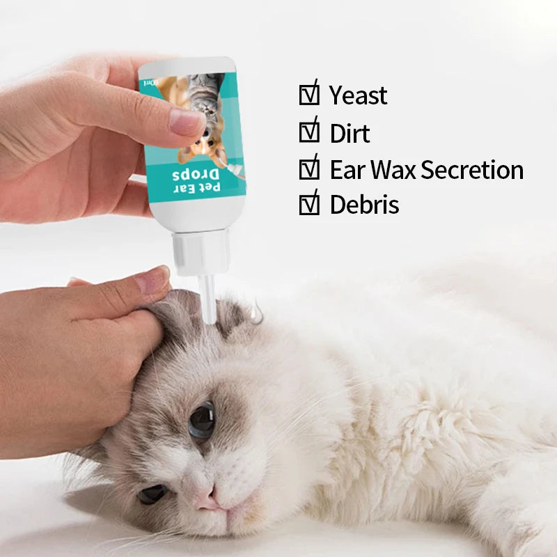 60ML Pet Ear Wash for Dogs and Cats - Smarsty