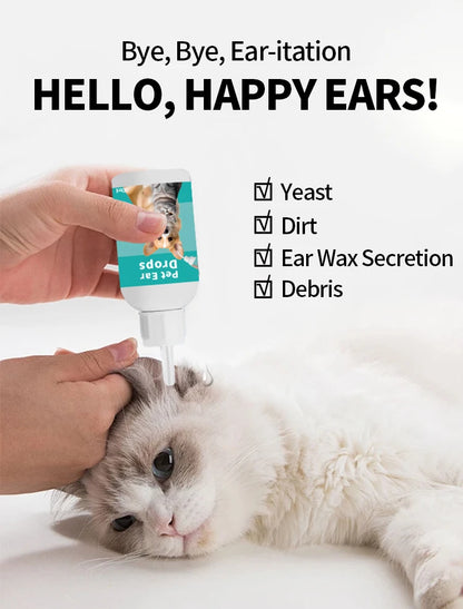 60ML Pet Ear Wash for Dogs and Cats - Smarsty