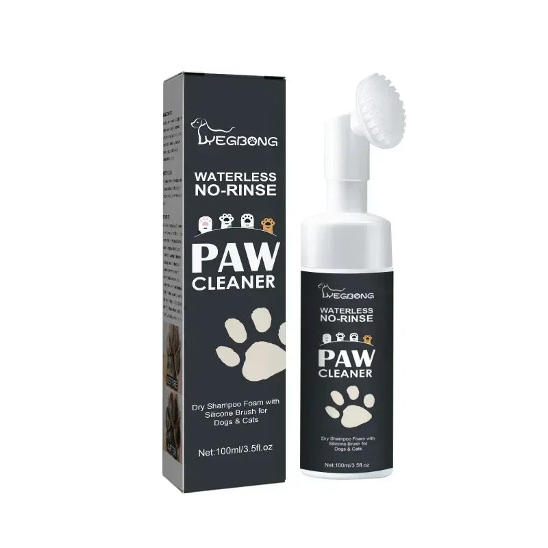 Dog Paw Cleaning Foam with Silicone Brush Easy Rinse-Free Solution - Smarsty