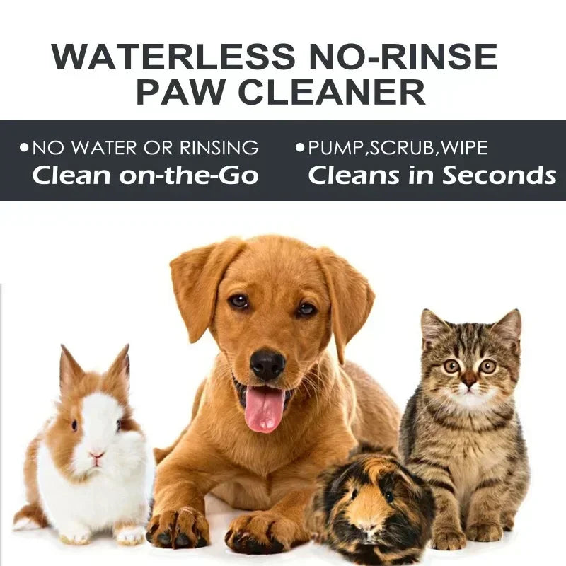 Dog Paw Cleaning Foam with Silicone Brush Easy Rinse-Free Solution - Smarsty