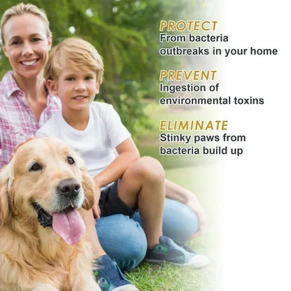 Dog Paw Cleaning Foam with Silicone Brush Easy Rinse-Free Solution - Smarsty
