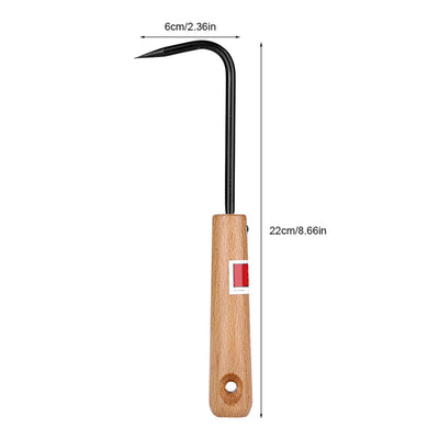 Durable Bonsai Root Hook with Ergonomic Wooden Handle - Smarsty