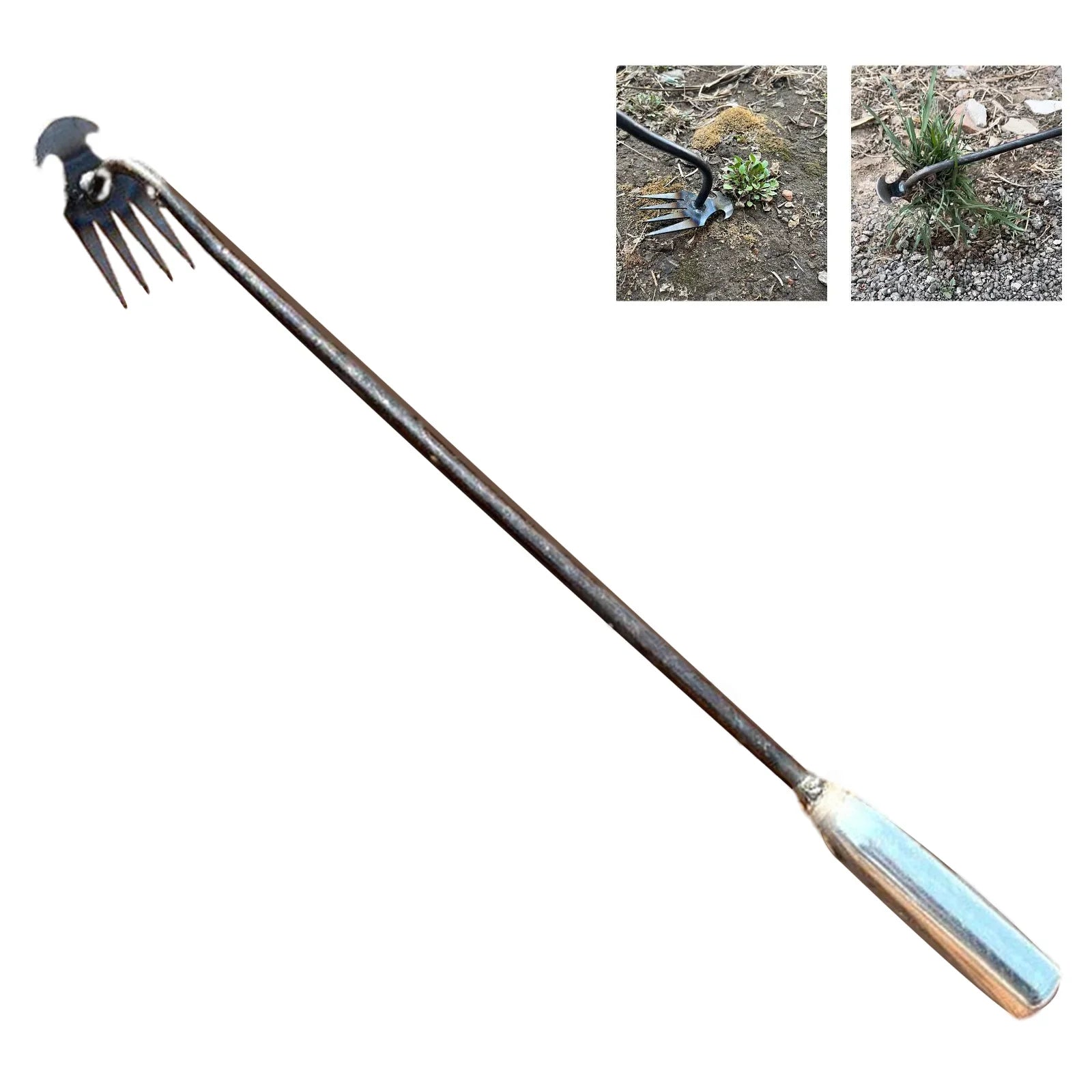 Hand Weeder Tool with Long Handle for Easy Weed Removal - Smarsty