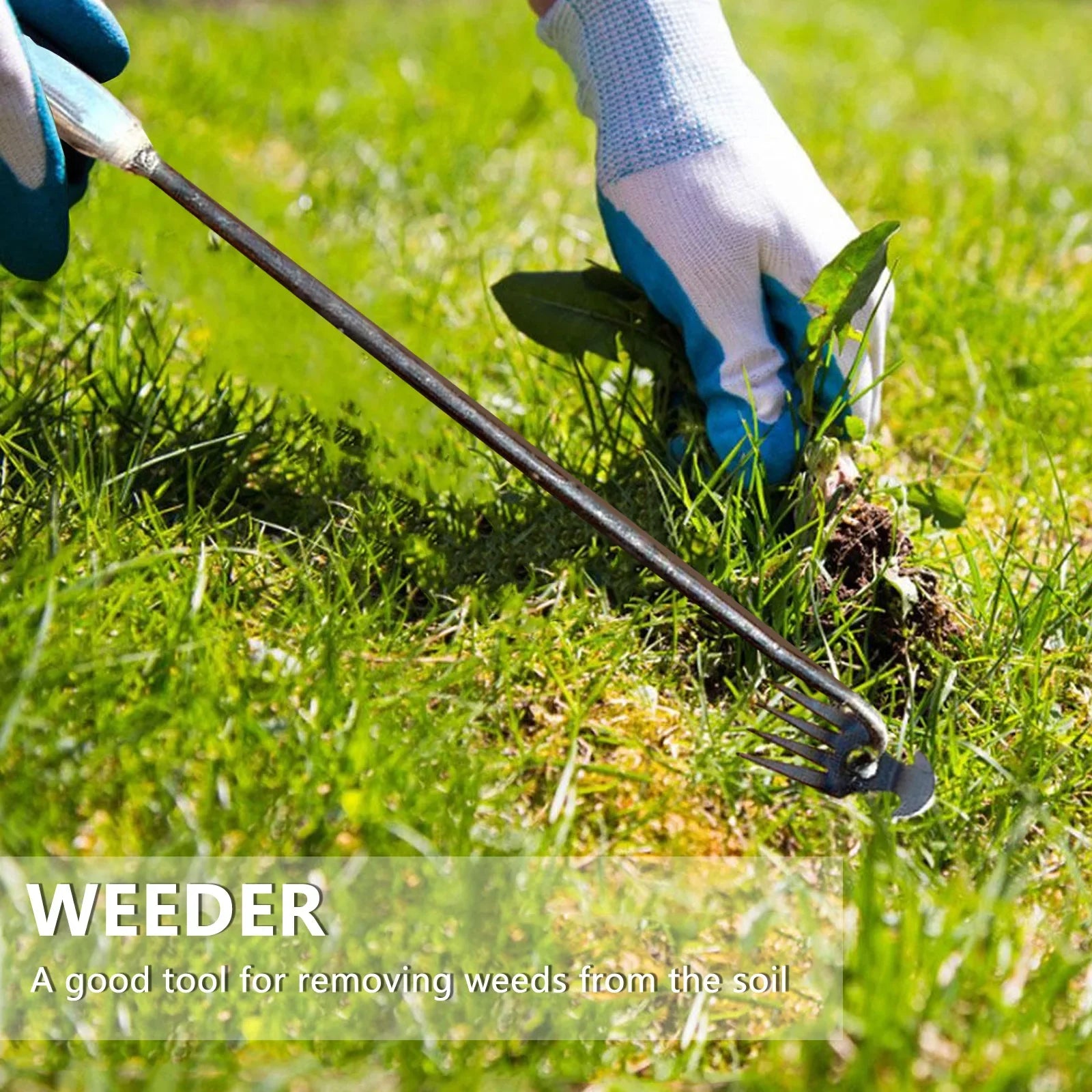 Hand Weeder Tool with Long Handle for Easy Weed Removal - Smarsty
