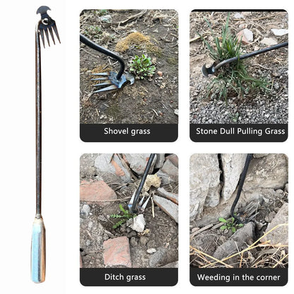 Hand Weeder Tool with Long Handle for Easy Weed Removal - Smarsty
