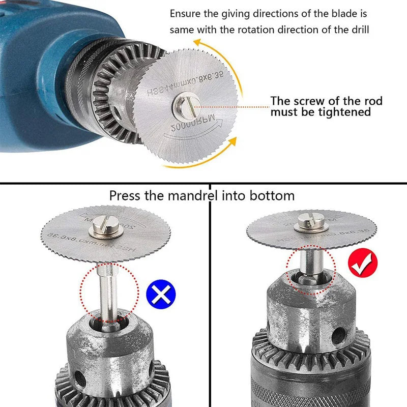 High Speed Steel Circular Saw Blades Set for Dremel - Smarsty