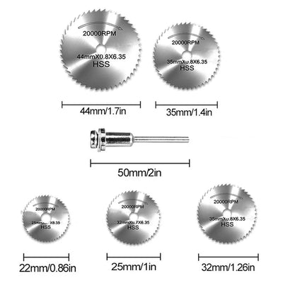 High Speed Steel Circular Saw Blades Set for Dremel - Smarsty