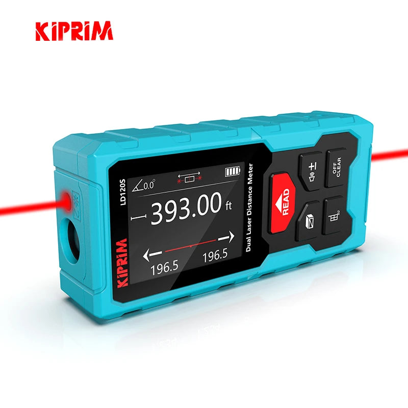 Kiprim Rechargeable Dual Laser Distance Meter 120m - Smarsty