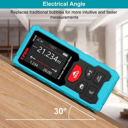 Kiprim Rechargeable Dual Laser Distance Meter 120m - Smarsty