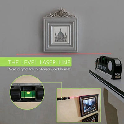 Laser Level Tool for Accurate Horizontal and Vertical Measurements - Smarsty