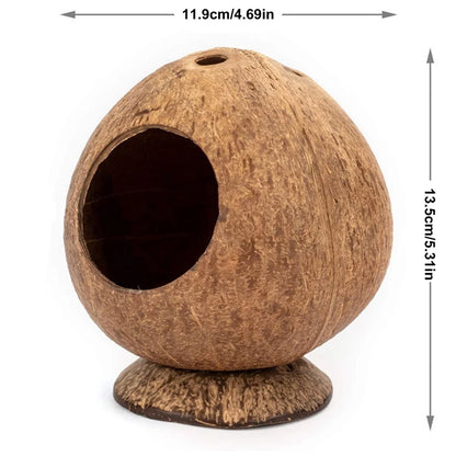 Natural Wooden Hamster Hideout House for Small Pets - Smarsty