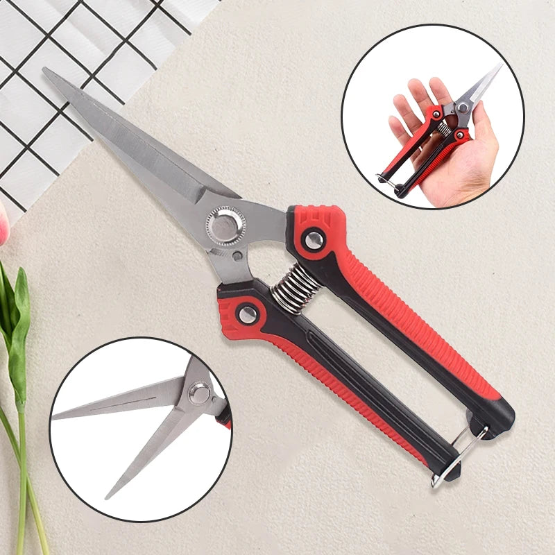 Stainless Steel Pruning Shears for Effortless Trimming - Smarsty
