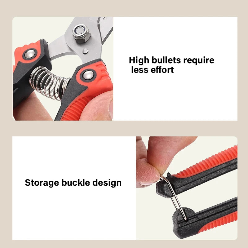 Stainless Steel Pruning Shears for Effortless Trimming - Smarsty