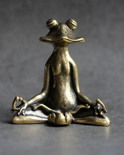 Zen Frog Incense Holder Solid Copper Decor - Smarsty