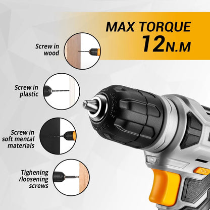 DEKO 126 Piece Power Tool Combo Kit with Lightweight Cordless Drill - Smarsty