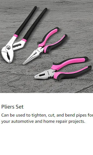 DEKO Pink 20V Cordless Drill Tool Kit Set - Smarsty