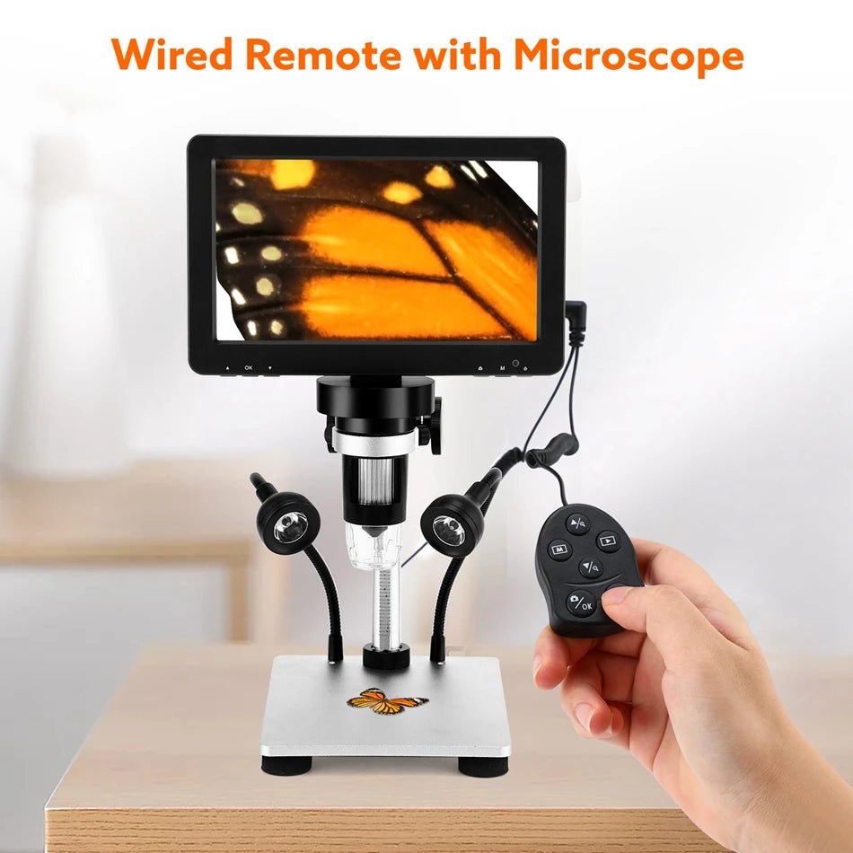 Elikliv 7 Inch 1080P Digital Microscope with LED Lights - Smarsty