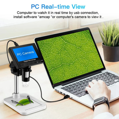 Elikliv 7 Inch 1080P Digital Microscope with LED Lights - Smarsty