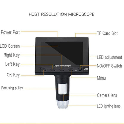 Elikliv 7 Inch 1080P Digital Microscope with LED Lights - Smarsty
