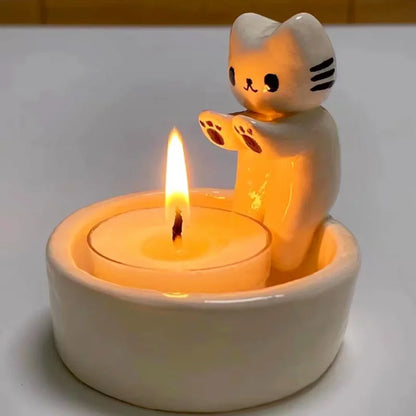 Cute Cat Candle Holder for Creative Home Decoration - Smarsty