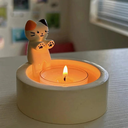 Cute Cat Candle Holder for Creative Home Decoration - Smarsty
