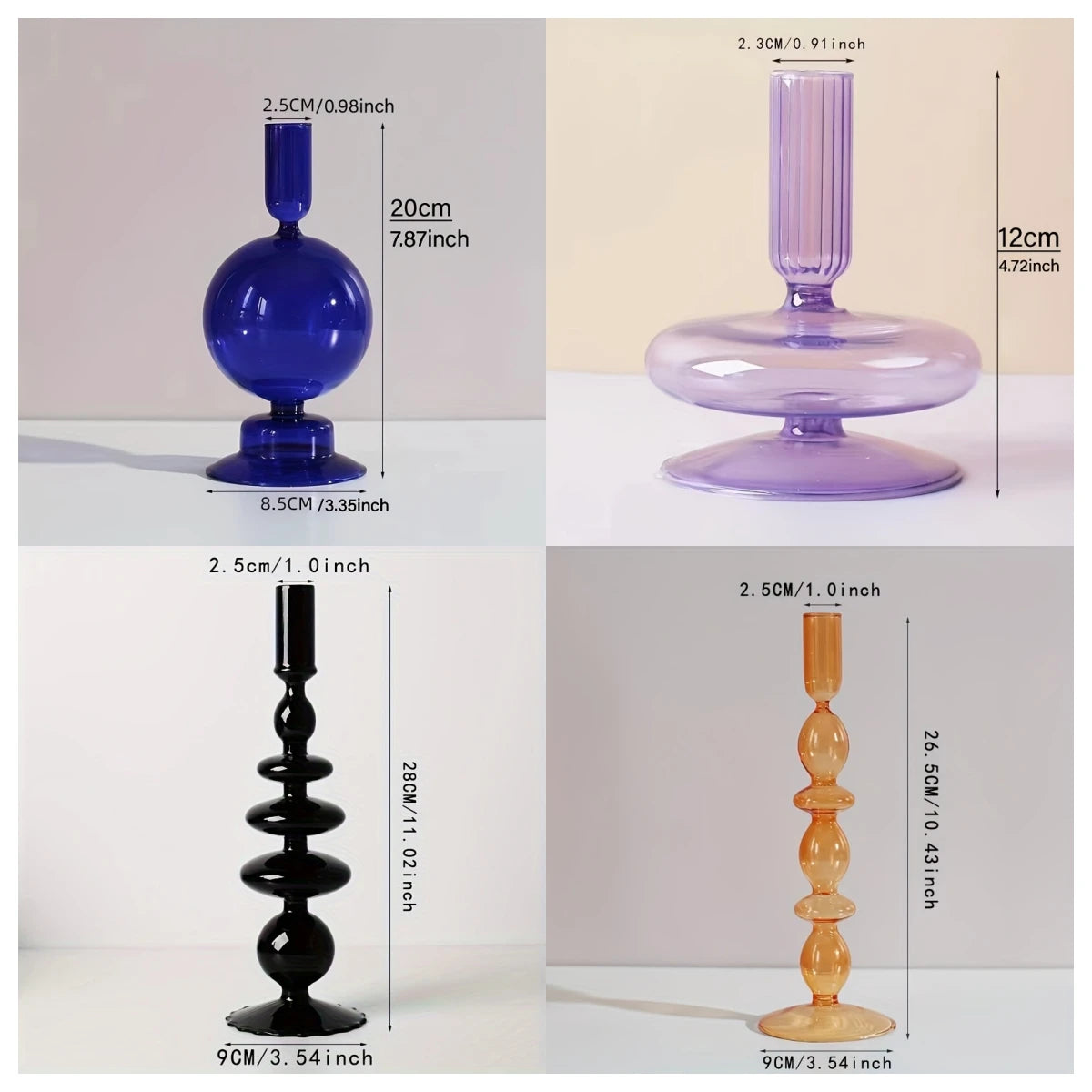 Nordic Glass Candle Holder and Vase for Elegant Home Decor - Smarsty
