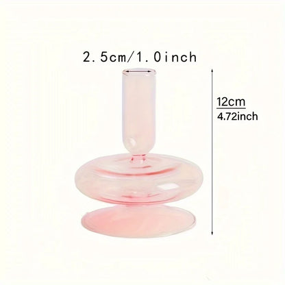 Nordic Glass Candle Holder and Vase for Elegant Home Decor - Smarsty