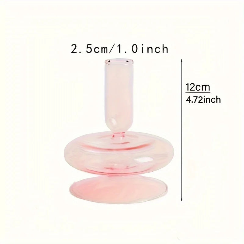 Nordic Glass Candle Holder and Vase for Elegant Home Decor - Smarsty