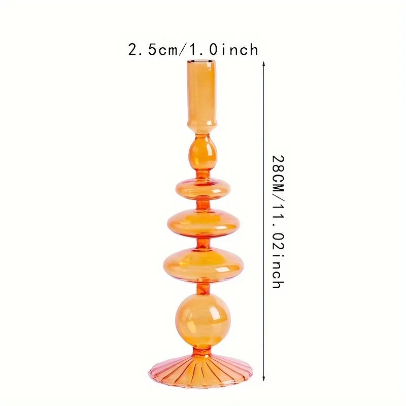 Nordic Glass Candle Holder and Vase for Elegant Home Decor - Smarsty