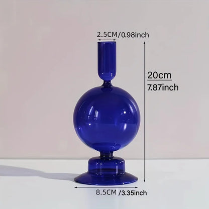 Nordic Glass Candle Holder and Vase for Elegant Home Decor - Smarsty