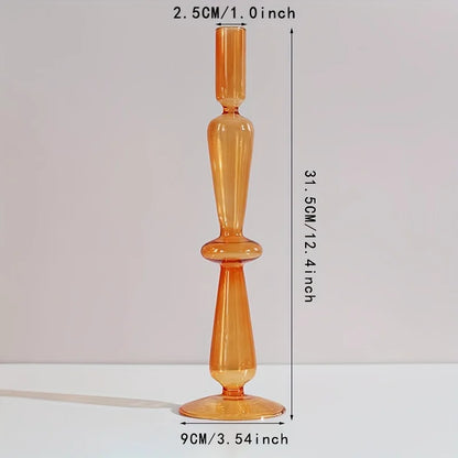 Nordic Glass Candle Holder and Vase for Elegant Home Decor - Smarsty