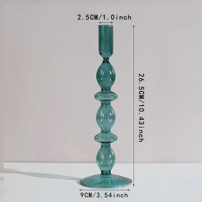 Nordic Glass Candle Holder and Vase for Elegant Home Decor - Smarsty