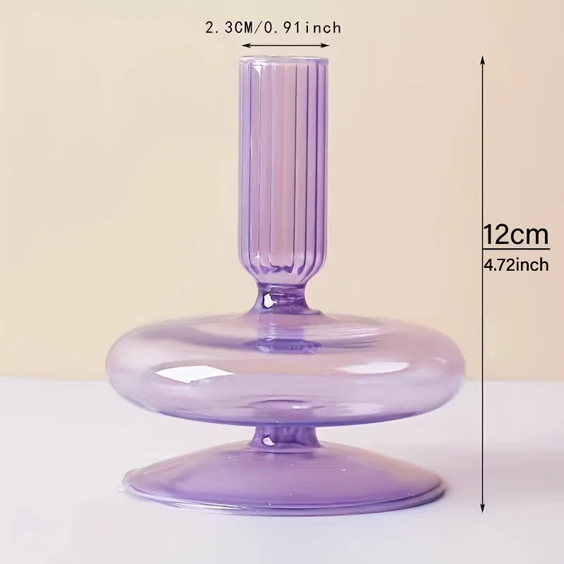 Nordic Glass Candle Holder and Vase for Elegant Home Decor - Smarsty