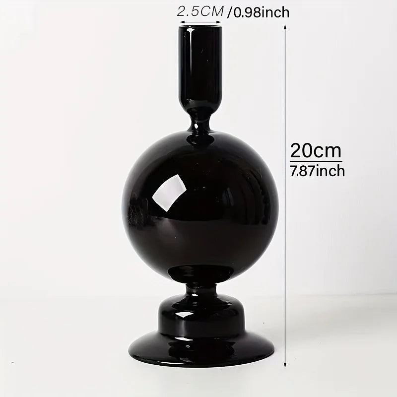 Nordic Glass Candle Holder and Vase for Elegant Home Decor - Smarsty