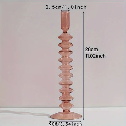 Nordic Glass Candle Holder and Vase for Elegant Home Decor - Smarsty