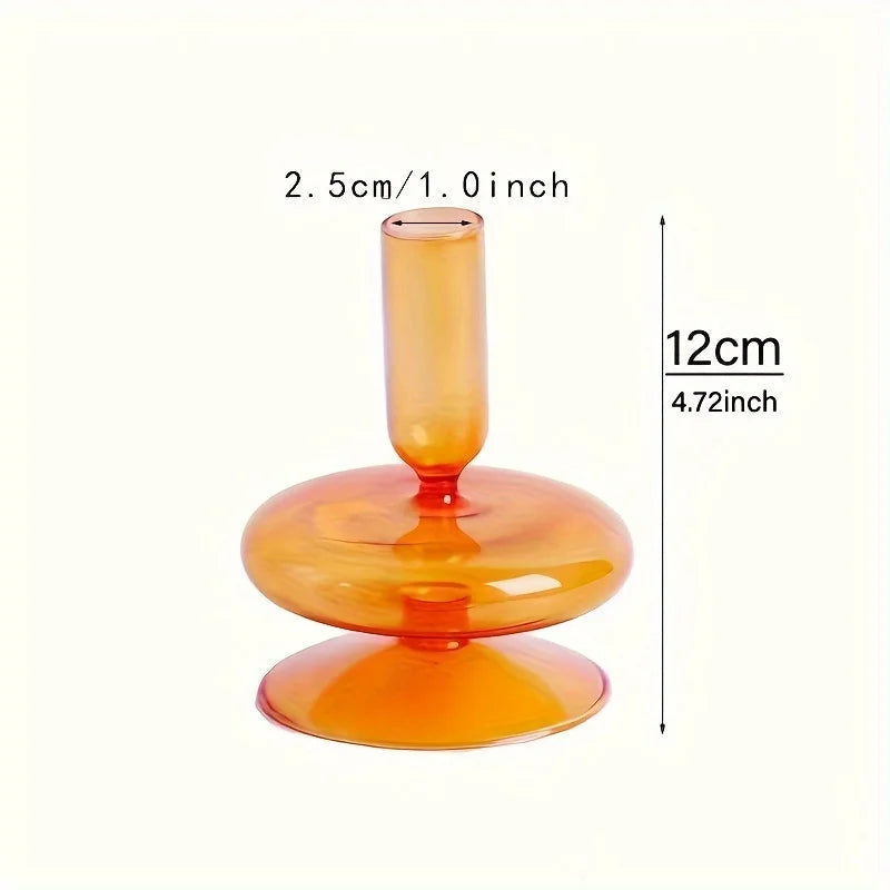 Nordic Glass Candle Holder and Vase for Elegant Home Decor - Smarsty