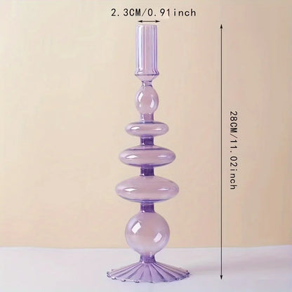 Nordic Glass Candle Holder and Vase for Elegant Home Decor - Smarsty