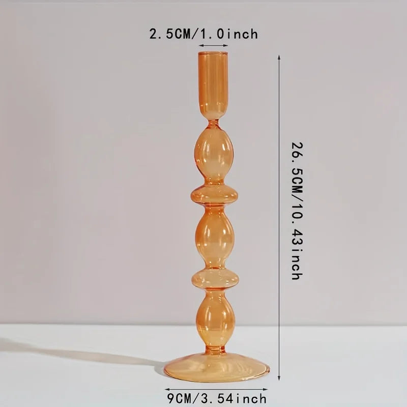Nordic Glass Candle Holder and Vase for Elegant Home Decor - Smarsty